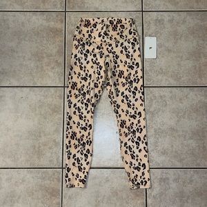 Fabletics animal print yoga pants leggings size small